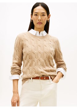 Tommy Hilfiger Sweter damski z dzianiny Kobiety Wełna wielbłądzi jednolity ze sklepu vangraaf w kategorii Swetry damskie - zdjęcie 186549296