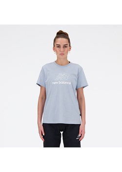 Koszulka damska New Balance WT41816LAY – niebieska ze sklepu New Balance Poland w kategorii Bluzki damskie - zdjęcie 186549375