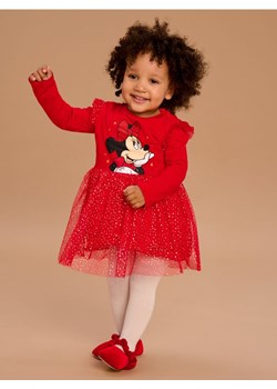 Sinsay - Sukienka z tiulem i brokatowym nadrukiem Minnie Mouse - czerwony ze sklepu Sinsay w kategorii Sukienki dziewczęce - zdjęcie 186551389