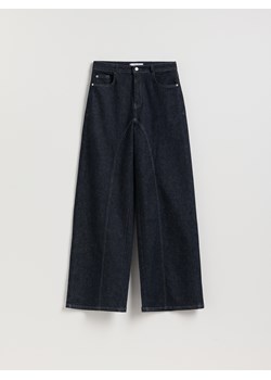Reserved - Jeansy wide leg z wysokim stanem - granatowy - id: 576GE-59J - marki Reserved - 186551856 Reserved - Jeansy wide leg z wysokim stanem - granatowy ze sklepu Reserved w kategorii Jeansy damskie - zdjęcie 186551856