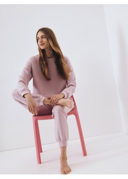 Reserved - Bluza z dodatkiem modalu - pastelowy róż ze sklepu Reserved w kategorii Bluzy damskie - zdjęcie 186552035