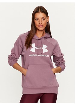 Under Armour Bluza Ua Rival Fleece Big Logo Hdy 1379501 Fioletowy Loose Fit ze sklepu MODIVO w kategorii Bluzy damskie - zdjęcie 186553889