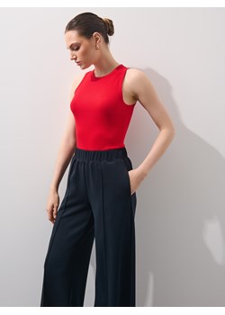 Mohito - Dopasowany czerwony top - czerwony ze sklepu Mohito w kategorii Bluzki damskie - zdjęcie 186554666