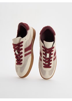 Reserved - Skórzane sneakersy ze wstawkami - wielobarwny ze sklepu Reserved w kategorii Buty sportowe męskie - zdjęcie 186554819