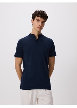 Reserved - Koszulka polo regular ze stójką - granatowy ze sklepu Reserved w kategorii T-shirty męskie - zdjęcie 186555376