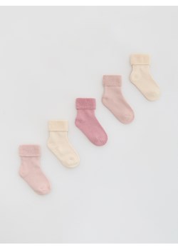 Reserved - Bawełniane skarpetki 5 pack - jasnofioletowy ze sklepu Reserved w kategorii Skarpetki dziecięce - zdjęcie 186555395