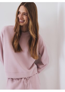 Reserved - Bluza z dodatkiem modalu - pastelowy róż - id: WN629-03X - marki Reserved - 186555578 Reserved - Bluza z dodatkiem modalu - pastelowy róż ze sklepu Reserved w kategorii Bluzy damskie - zdjęcie 186555578