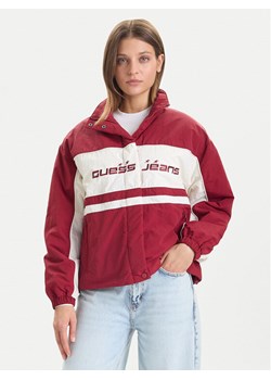 Guess Jeans Kurtka przejściowa W5BL11 WGYL2 Czerwony Regular Fit ze sklepu MODIVO w kategorii Kurtki damskie - zdjęcie 186555675