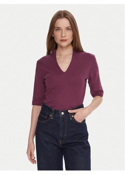 United Colors Of Benetton Bluzka 3GA2D400U Fioletowy Slim Fit ze sklepu MODIVO w kategorii Bluzki damskie - zdjęcie 186555839