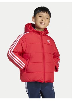 adidas Kurtka zimowa adicolor JV8550 Czerwony Loose Fit ze sklepu MODIVO w kategorii Kurtki chłopięce - zdjęcie 186555865