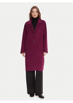 United Colors Of Benetton Płaszcz wełniany 28F7DN082 Fioletowy Regular Fit ze sklepu MODIVO w kategorii Płaszcze damskie - zdjęcie 186555875