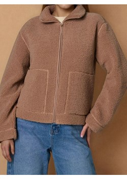 Sinsay - Bluza sherpa - brązowy ze sklepu Sinsay w kategorii Bluzy damskie - zdjęcie 186558086