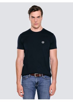 Koszulka męska z haftem na piersi granatowa Keral 403 ze sklepu Big Star w kategorii T-shirty męskie - zdjęcie 186558517