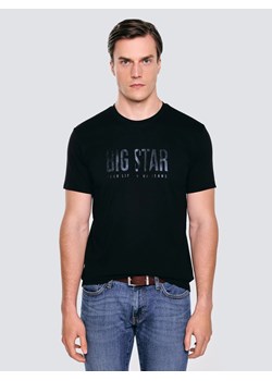 Koszulka męska z logo BIG STAR czarna Melsar 906 ze sklepu Big Star w kategorii T-shirty męskie - zdjęcie 186558599