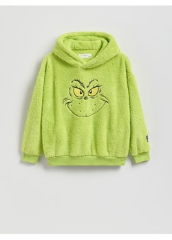 Reserved - Świąteczna bluza Grinch - zielony ze sklepu Reserved w kategorii Bluzy chłopięce - zdjęcie 186559106