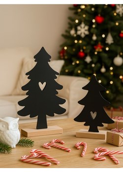 Sinsay - Dekoracje świąteczne w kształcie choinki 2 pack - czarny - id: 255GT-99X - marki Sinsay - 186559447 Sinsay - Dekoracje świąteczne w kształcie choinki 2 pack - czarny ze sklepu Sinsay w kategorii Dekoracje bożonarodzeniowe - zdjęcie 186559447