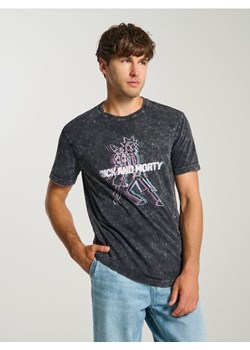 Sinsay - Koszulka z nadrukiem Rick and Morty - czarny ze sklepu Sinsay w kategorii T-shirty męskie - zdjęcie 186559457