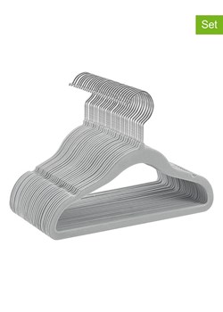 Songmics Wieszaki (30 szt.) w kolorze srebrno-jasnoszarym na ubrania - 30 x 20,5 cm ze sklepu Limango Polska w kategorii Szafy - zdjęcie 186559768