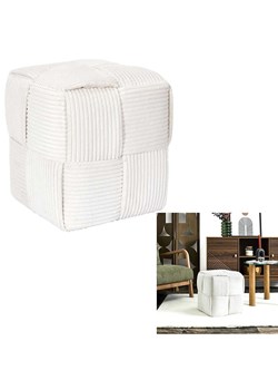 THE HOME DECO FACTORY Puf w kolorze kremowym - 36 x 38 cm ze sklepu Limango Polska w kategorii Pufy i siedziska - zdjęcie 186560289