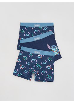 Reserved - Bokserki Stitch 3 pack - granatowy - id: 632GX-59X - marki Reserved - 186565427 Reserved - Bokserki Stitch 3 pack - granatowy ze sklepu Reserved w kategorii Majtki dziecięce - zdjęcie 186565427
