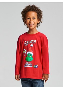Sinsay - Koszulka z długimi rękawami Grinch - czerwony - id: 037FC-33X - marki Sinsay - 186565836 Sinsay - Koszulka z długimi rękawami Grinch - czerwony ze sklepu Sinsay w kategorii T-shirty chłopięce - zdjęcie 186565836