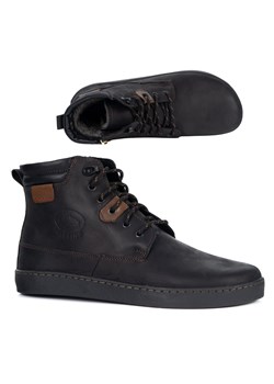 Buty męskie barefoot zimowe skórzane ocieplane szerokie 755MP czarne ze sklepu butyolivier w kategorii Buty zimowe męskie - zdjęcie 186565966