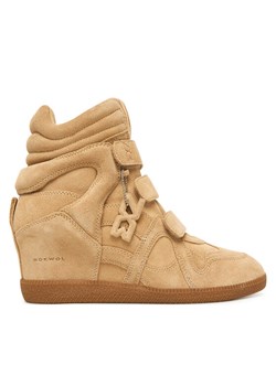 Sneakersy Nokwol Demmi Beżowy ze sklepu eobuwie.pl w kategorii Buty sportowe damskie - zdjęcie 186566599