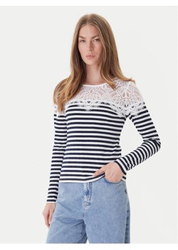 Morgan Bluzka 251-TMACO Granatowy Slim Fit ze sklepu MODIVO w kategorii Bluzki damskie - zdjęcie 186567278