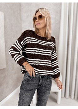 sweter rilian brązowy one size ze sklepu UBRA w kategorii Swetry damskie - zdjęcie 186568867