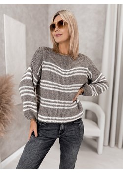 sweter rilian ciemnobeżowy one size ze sklepu UBRA w kategorii Swetry damskie - zdjęcie 186568876