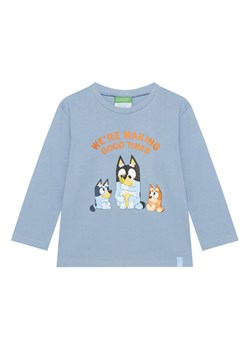 United Colors Of Benetton Bluzka 3I1XG10KH Błękitny Regular Fit ze sklepu MODIVO w kategorii T-shirty chłopięce - zdjęcie 186569895