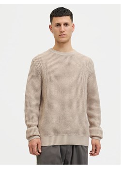 Jack & Jones Sweter Global 12287594 Beżowy Regular Fit ze sklepu MODIVO w kategorii Swetry męskie - zdjęcie 186569899