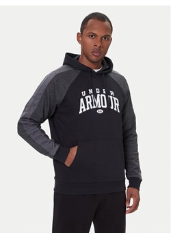 Under Armour Bluza Ua Rival Fleece Colorblock 6003958 Czarny Loose Fit ze sklepu MODIVO w kategorii Bluzy męskie - zdjęcie 186569905