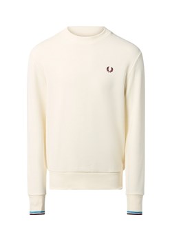 Fred Perry Męska bluza nierozpinana Mężczyźni écru jednolity ze sklepu vangraaf w kategorii Bluzy męskie - zdjęcie 186570427