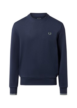 Fred Perry Męska bluza nierozpinana Mężczyźni granatowy jednolity ze sklepu vangraaf w kategorii Bluzy męskie - zdjęcie 186570428