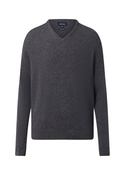 Andrew James Męski sweter z dzianiny z wełną i kaszmirem Mężczyźni Wełna szary marmurkowy ze sklepu vangraaf w kategorii Swetry męskie - zdjęcie 186570438