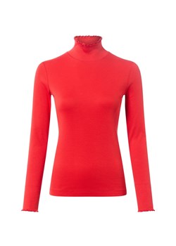 Marc Cain Damska koszulka z długim rękawem Kobiety Bawełna czerwony jednolity ze sklepu vangraaf w kategorii Bluzki damskie - zdjęcie 186570445