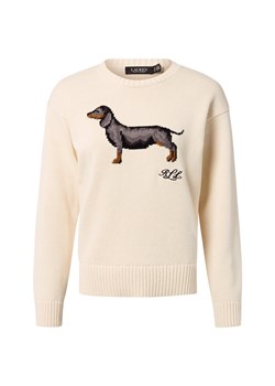 Lauren Ralph Lauren Sweter damski z dzianiny Kobiety Bawełna piaskowy jednolity ze sklepu vangraaf w kategorii Swetry damskie - zdjęcie 186570468