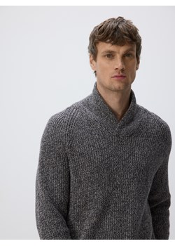 Reserved - Sweter z dekoltem V - ciemnoszary - id: 9988N-90M - marki Reserved - 186571788 Reserved - Sweter z dekoltem V - ciemnoszary ze sklepu Reserved w kategorii Swetry męskie - zdjęcie 186571788