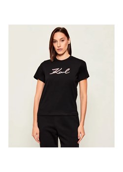 Karl Lagerfeld T-shirt | Regular Fit ze sklepu Gomez Fashion Store w kategorii Bluzki damskie - zdjęcie 186573939