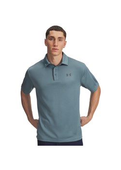 Męska koszulka polo Under Armour Tech Polo - niebieska ze sklepu Sportstylestory.com w kategorii T-shirty męskie - zdjęcie 186574938