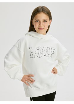 Reserved - Bluza z aplikacją - złamana biel ze sklepu Reserved w kategorii Bluzy dziewczęce - zdjęcie 186575207