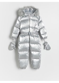 Reserved - Ocieplany kombinezon z rękawiczkami - srebrny ze sklepu Reserved w kategorii Kombinezony dziewczęce - zdjęcie 186575399