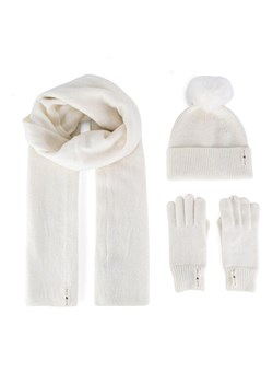 Zestaw czapka, szalik i rękawiczki Beverly Hills Polo Club BHPC-WC-002-AW24 Biały ze sklepu eobuwie.pl w kategorii Rękawiczki damskie - zdjęcie 186576148