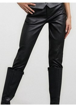 Sinsay - Woskowane spodnie skinny - czarny - id: 734FJ-99X - marki Sinsay - 186578597 Sinsay - Woskowane spodnie skinny - czarny ze sklepu Sinsay w kategorii Spodnie damskie - zdjęcie 186578597