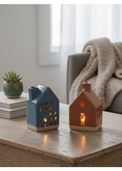 Sinsay - Świeczniki świąteczne w kształcie domków 2 pack - wielobarwny ze sklepu Sinsay w kategorii Świeczniki - zdjęcie 186578615