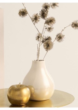 Sinsay - Wazon z błyszczącym wykończeniem - kremowy ze sklepu Sinsay w kategorii Wazony - zdjęcie 186578656