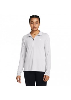 Damski longsleeve treningowy Under Armour Tech 1/2 Zip- Twist - szary ze sklepu Sportstylestory.com w kategorii Bluzki damskie - zdjęcie 186579668