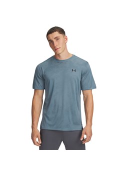 Męska koszulka treningowa Under Armour UA Tech Vent Jacquard - niebieska ze sklepu Sportstylestory.com w kategorii T-shirty męskie - zdjęcie 186579856