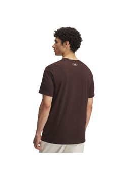 Męski t-shirt z nadrukiem Under Armour UA Gl Foundation Update Ss - brązowy ze sklepu Sportstylestory.com w kategorii T-shirty męskie - zdjęcie 186579865